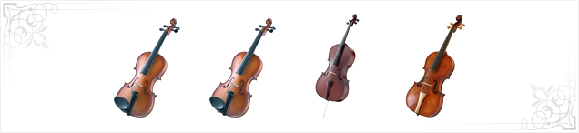 四重奏の楽器のイメージ